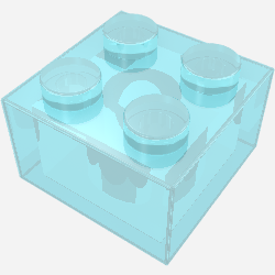 Glitter Trans-Light Blue